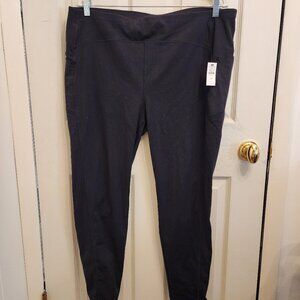 Womens talbots brand black stretch leggings size 2X